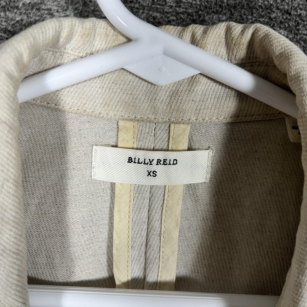 Billy Reid Blazer Mens XS White Linen Viscose One Button Sport Coat Made Italy‎ - Picture 7 of 13
